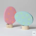 GRIMM'S GYŰRŰFIGURA, 2025 HÚSVÉTI TOJÁSOK,  FLORAL - 2 DB