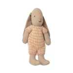 MAILEG NYUSZI KÖTÖTT RUHÁBAN , RÓZSASZÍN/KRÉM  - MIKRO MÉRET