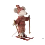 MAILEG TÉLI EGÉR SÍLÉC SZETTEL, EGÉRLÁNY NAGY TESTVÉR - ROSE