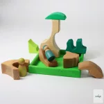 GRIMM'S NÉGYSZÍNŰ ÉPÍTŐSZETT, ZÖLD