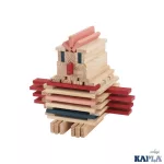 KAPLA 120 DB-OS BOX,  SÖTÉTKÉK, RÓZSASZÍN & PIROS