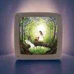BIJDEHANSJE - IMAGINE PENTRU LAMPĂ, FAIRIES WITH SQUIRREL