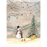 BIJDEHANSJE LAP - SNOWMAN