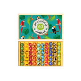 BILLES & CO ÜVEGGOLYÓ SZETT -  JUNGLE 1 BOX