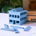 KAPLA 40 DB-OS DOBOZ, VILÁGOSKÉK 