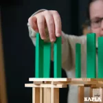 KAPLA 40 DB-OS DOBOZ, VILÁGOS ZÖLD