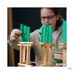 KAPLA 40 DB-OS DOBOZ, VILÁGOS ZÖLD