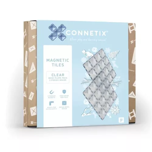  SET CONNETIX CLEAR PLACĂ DE BAZĂ, 2 BUCĂȚI