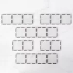 SET CONNETIX CLEAR DREPTUNGHIURI, 12 BUCĂȚI