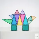 CONNETIX GLITTER CASTLE / CSILLOGÓ VÁRÉPÍTŐ SZETT, 48 DB-OS 