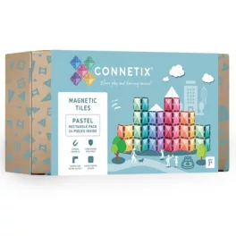 CONNETIX SET DE DREPTUNGHIURI PASTEL, 24 PIESE