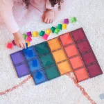 CONNETIX SET DE DREPTUNGHIURI PASTEL, 24 PIESE