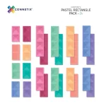 CONNETIX SET DE DREPTUNGHIURI PASTEL, 24 PIESE