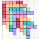 CONNETIX SET DE DREPTUNGHIURI PASTEL, 24 PIESE