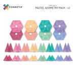 SET GEOMETRIC CONNETIX PASTEL, 40 BUCĂȚI
