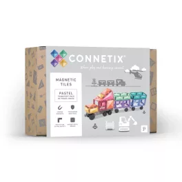 CONNETIX SET DE TRANSPORT PASTEL, 50 BUC
