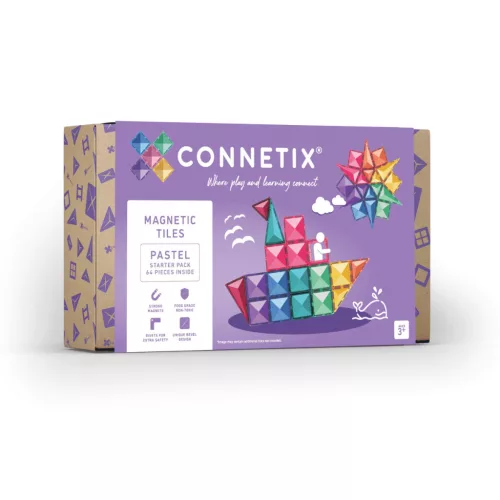 CONNETIX PACHET DE START PASTEL, 60 PIESE