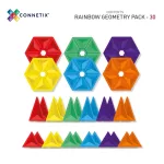 SET CONNETIX GEOMETRIE CURCUBEU, 30 BUCĂȚI