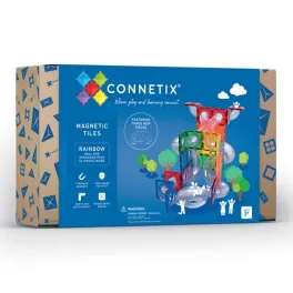 SET CONNETIX PISTĂ DE BILE CURCUBEU, 66 BUCĂȚI