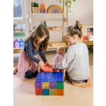  CONNETIX SET PLACĂ DE BAZĂ ALBASTRU & VERDE, 2 BUCĂȚI