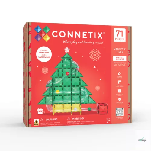CONNETIX KARÁCSONYI GOLYÓPÁLYA SZETT, 71 DB - limitált 