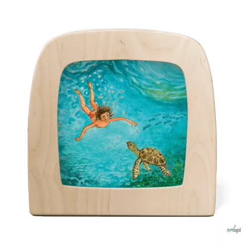 TOVERLUX KÉP A LÁMPÁBA,  Eentje van Margo - Turtle Silhouette
