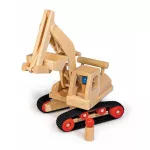 FAGUS EXCAVATOR DIN LEMN CU ȘENILE DE CAUCIUC