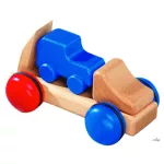 FAGUS CAMION TRANSPORTOR DE MAȘINI DIN LEMN – 15 CM