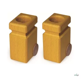 FAGUS SET COȘURI DE GUNOI GALBENE – 2 BUCĂȚI