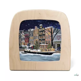   TOVERLUX KÉP A LÁMPÁBA, Gwen's Illustrations - Christmas in Amsterdam Silhouette