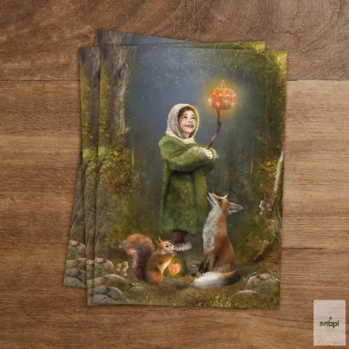 IRIS ESTHER KÉPESLAP - PUMPKIN GLOW/ VILÁGÍTÓ TÖKLÁMPÁS