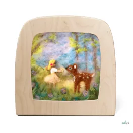   TOVERLUX KÉP A LÁMPÁBA,  Het wol Feetje -  Het Wol Feetje - Girl with Deer Silhouette