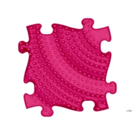MUFFIK KEMÉNY TWISTER PUZZLE ELEM, 1 DB - RÓZSASZÍN