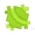 MUFFIK KEMÉNY TWISTER PUZZLE ELEM, 1 DB - LIME