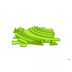 MUFFIK KEMÉNY TWISTER PUZZLE ELEM, 1 DB - LIME
