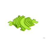 MUFFIK KEMÉNY TWISTER PUZZLE ELEM, 1 DB - LIME