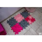 MUFFIK KEMÉNY TWISTER PUZZLE ELEM, 1 DB - RÓZSASZÍN