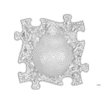 MUFFIK KEMÉNY SÜNI PUZZLE - FEHÉR
