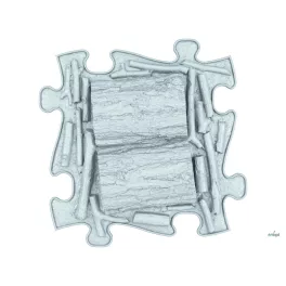 MUFFIK KEMÉNY FATÖRZS PUZZLE -  PASZTELL KÉK , limitált 