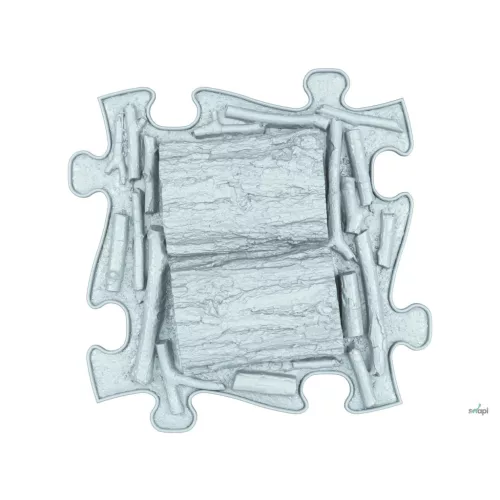 MUFFIK KEMÉNY FATÖRZS PUZZLE -  PASZTELL KÉK , limitált 