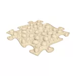 MUFFIK KEMÉNY DIÓ PUZZLE - BÉZS
