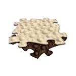 MUFFIK KEMÉNY DIÓ PUZZLE - BÉZS