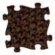 MUFFIK KEMÉNY DIÓ PUZZLE - BARNA