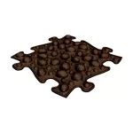 MUFFIK KEMÉNY DIÓ PUZZLE - BARNA