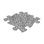 MUFFIK KEMÉNY KAVICSOK PUZZLE - SZÜRKE