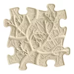 MUFFIK FÉLKEMÉNY GYÖKEREK PUZZLE - BÉZS