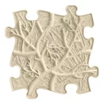 MUFFIK FÉLKEMÉNY GYÖKEREK PUZZLE - BÉZS