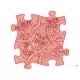 MUFFIK PUHA GYÖKEREK PUZZLE - PASZTELL NARANCSSÁRGA, limitált