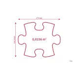 MUFFIK MINI PUHA RÉT PUZZLE - TÜRKIZ
