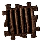 MUFFIK KEMÉNY FAÁGAK PUZZLE - BARNA